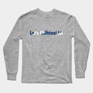 Let's GOhtani LA, Blue and White Long Sleeve T-Shirt